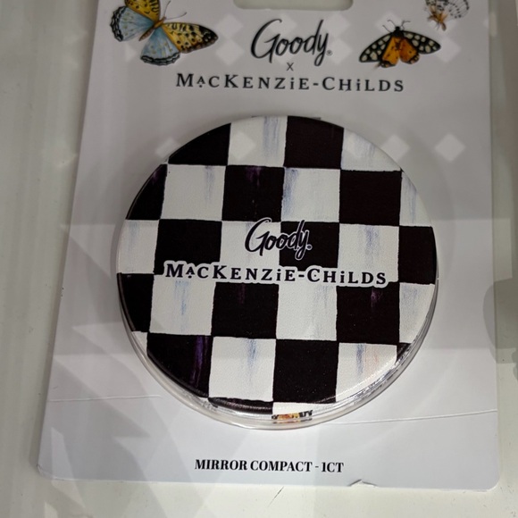 Accessories - Goody x MacKenzie-Childs Checkered Compact Mirror - Black & White